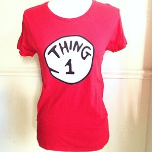 Women’s Dr. Seuss Thing 1 Emblem T-Shirt Size S